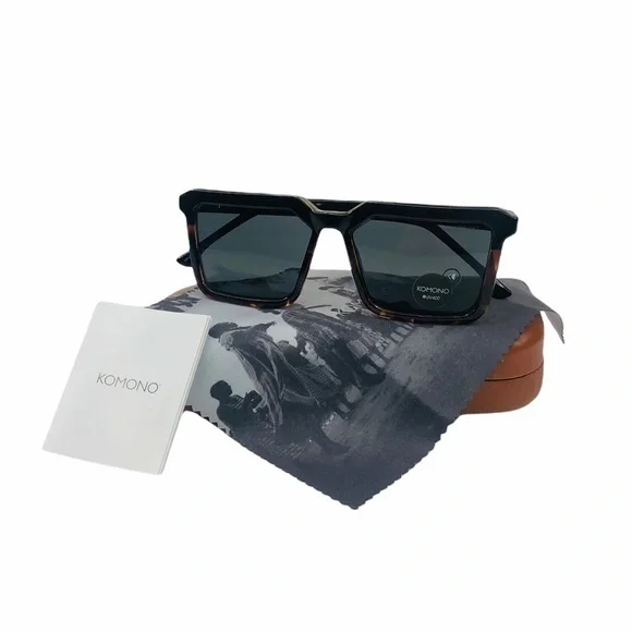 KOMONO - Benicio Black/Tortoise Sunglasses -NWT 🕶 - Picture 3 of 12